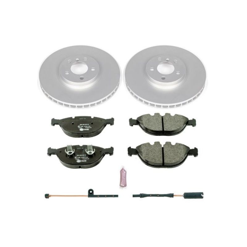 PSB Evolution Coated Rotor - Power Stop 02-03 BMW X5 Front Eurostop Brake Kit