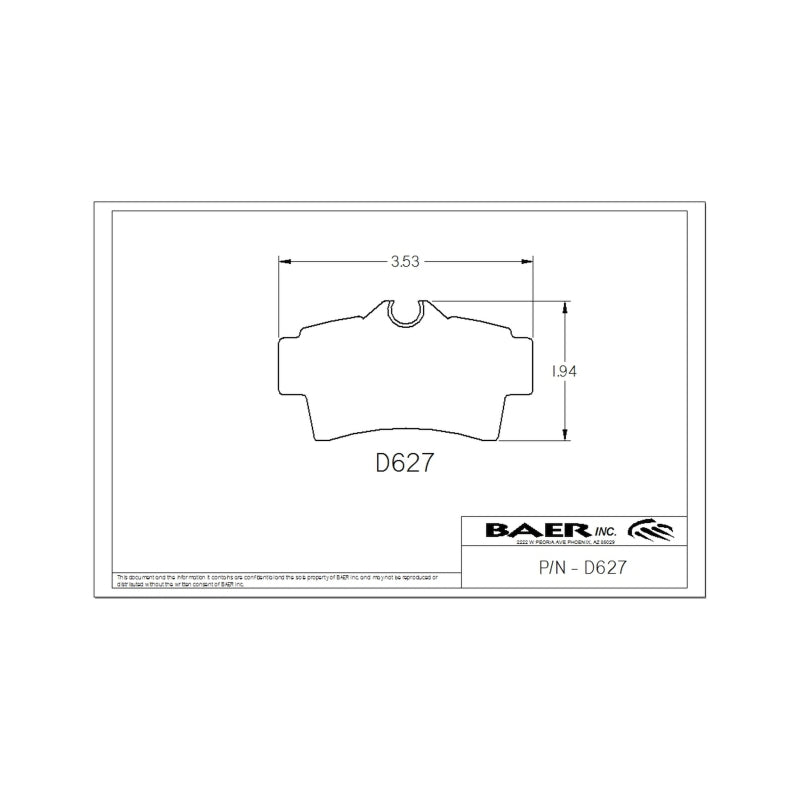 BAE Replacement Pads - Baer Brakes Replacement Pads for Rear Classic and Ironsport Systems