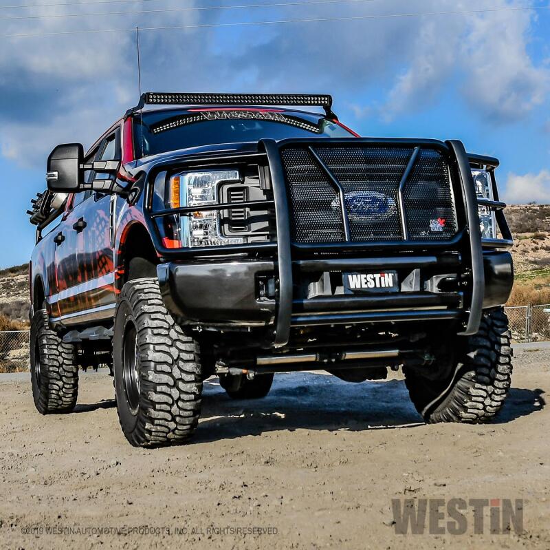 WES HDX Grille Guards - Westin 17-22 Ford F-250/350 HDX Modular Grille Guard - Black