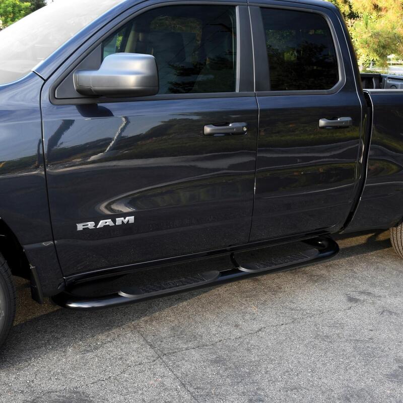 WES Nerf Bars - Platinum 4 - Westin 19-20 Dodge Ram 1500 Crew Cab Platinum 4 Oval Nerf Step Bars - Black