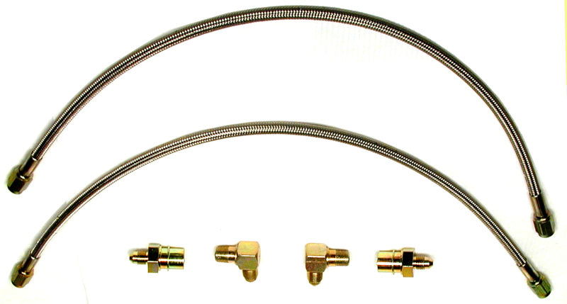 WIL Flexline Brake Hose - Wilwood Flexline Kit 90-99 Civic w/ Forged Dynalite Front Caliper