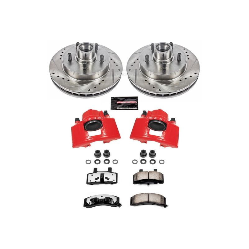 PSB Z36 Truck & Tow Kit - Power Stop 98-99 GMC Yukon Front Z36 Truck & Tow Kit w/Cals
