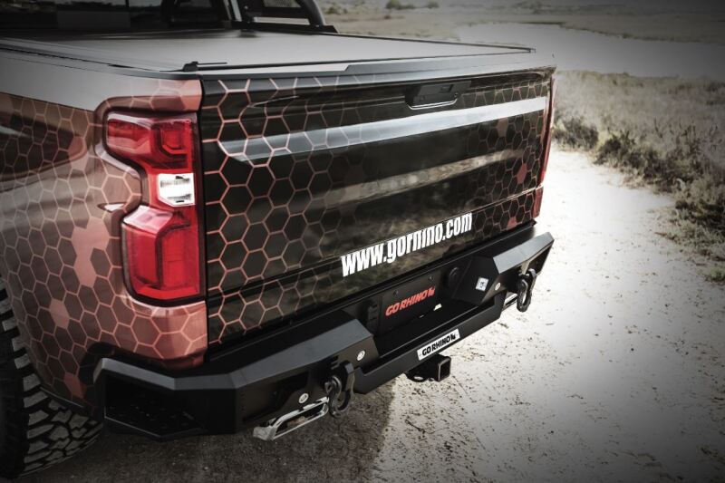 GOR BR20 Bumper - Go Rhino 19-20 Chevrolet Silverado 1500 BR20 Rear Bumper Replacement