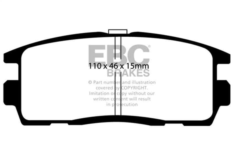 EBC Ultimax2 Brake Pad Sets - EBC 10+ Chevrolet Equinox 2.4 Ultimax2 Rear Brake Pads