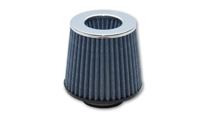 VIB Air Filters - Vibrant Open Funnel Perf Air Filter (5in Cone O.D. x 5in Tall x 2.75in inlet I.D.) Chrome Filter Cap