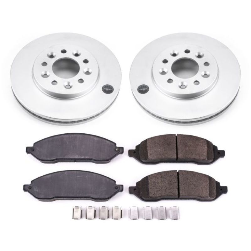 PSB Z17 Evolution Coated Kit - Power Stop 04-07 Ford Freestar Front Z17 Evolution Geomet Coated Brake Kit