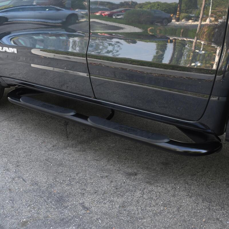 WES Nerf Bars - Platinum 4 - Westin 19-20 Dodge Ram 1500 Crew Cab Platinum 4 Oval Nerf Step Bars - Black