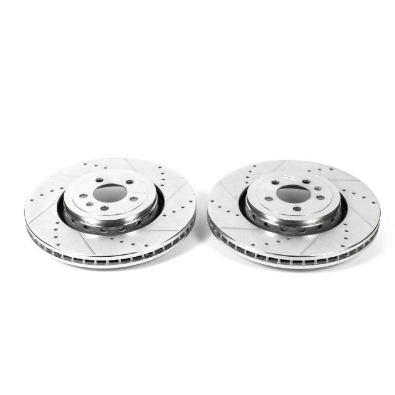 PSB Evolution Drill/Slot Rotor - Power Stop 14-22 Dodge Charger Front Drilled & Slotted Rotor - Pair