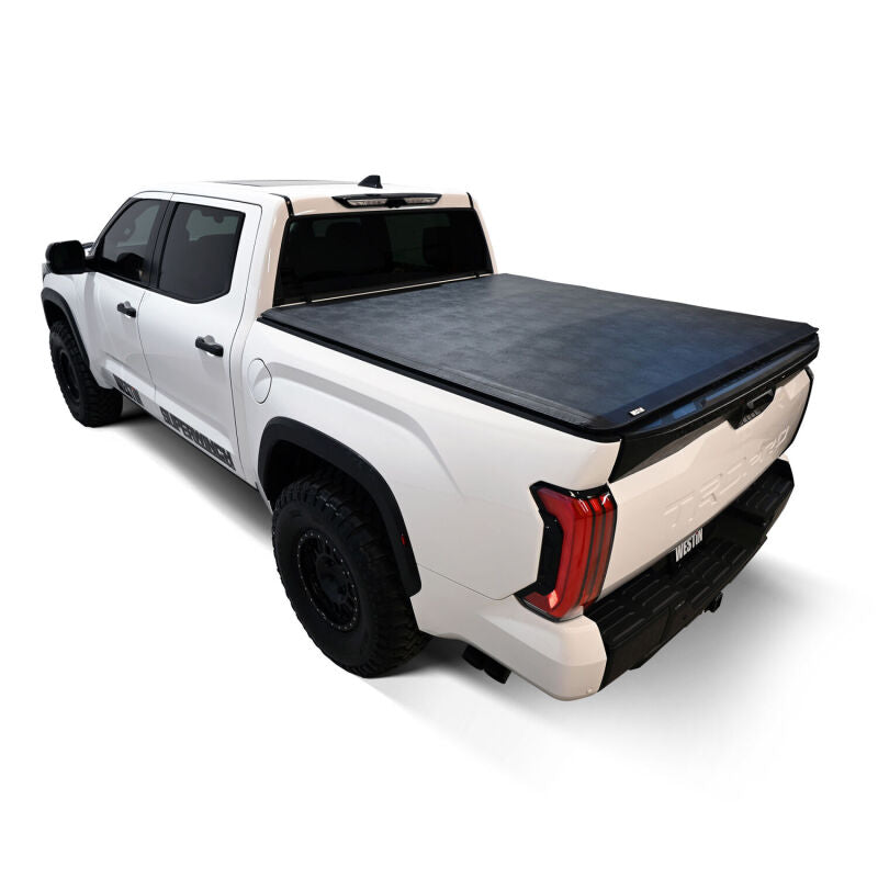 WES Soft Roll Tonneau Covers - Westin 22-24 Toyota Tundra 5.5ft. Bed Soft Roll Tonneau Cover - Black