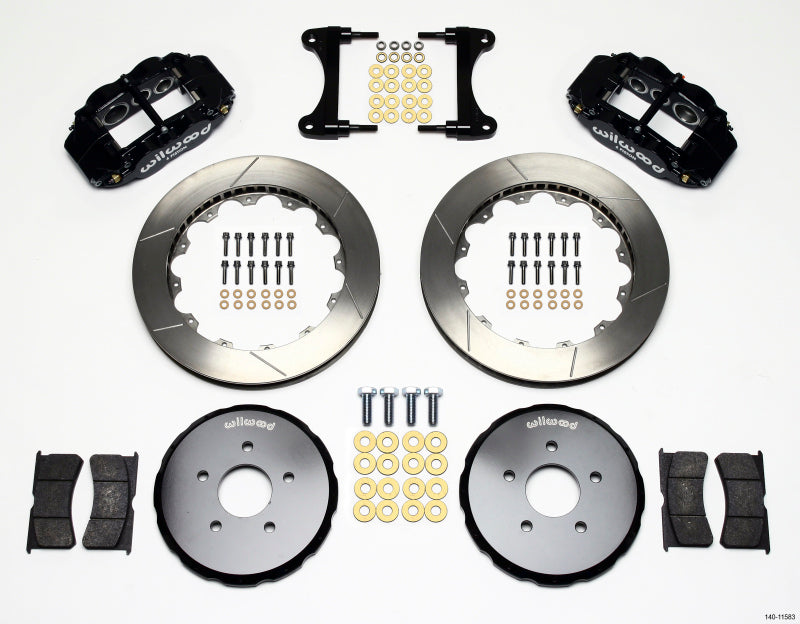 WIL Superlite Brake Kit - Wilwood Narrow Superlite 6R Front Hat Kit 13.06in Nissan 370Z/Fiti G37