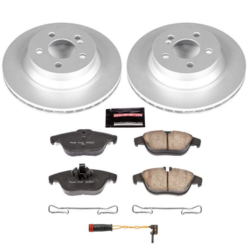 PSB Z23 Evolution Coated Kit - Power Stop 13-15 Mercedes-Benz GLK250 Rear Z23 Evolution Sport Coated Brake Kit