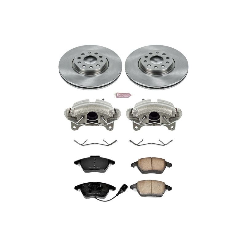 PSB Autospecialty Kit w/Cals - Power Stop 06-09 Audi A3 Front Autospecialty Brake Kit w/Calipers