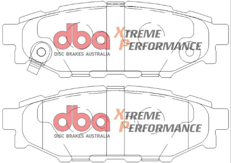 DBA XP650 Brake Pads - DBA 08 Subaru WRX XP650 Rear Brake Pads