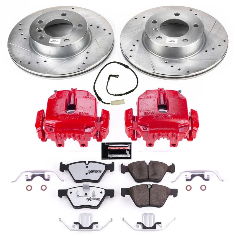 PSB Z26 Street Kit w/Cals - Power Stop 2006 BMW 325i Front Z26 Street Warrior Brake Kit w/Calipers