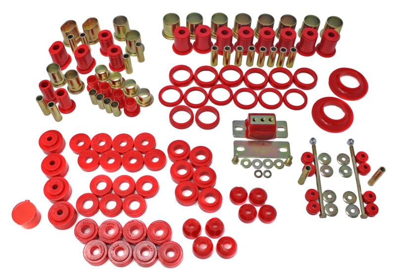 ES Hyper-Flex Sets - Red - Energy Suspension 66-72 Chevelle Red Hyper-flex Master Bushing Set