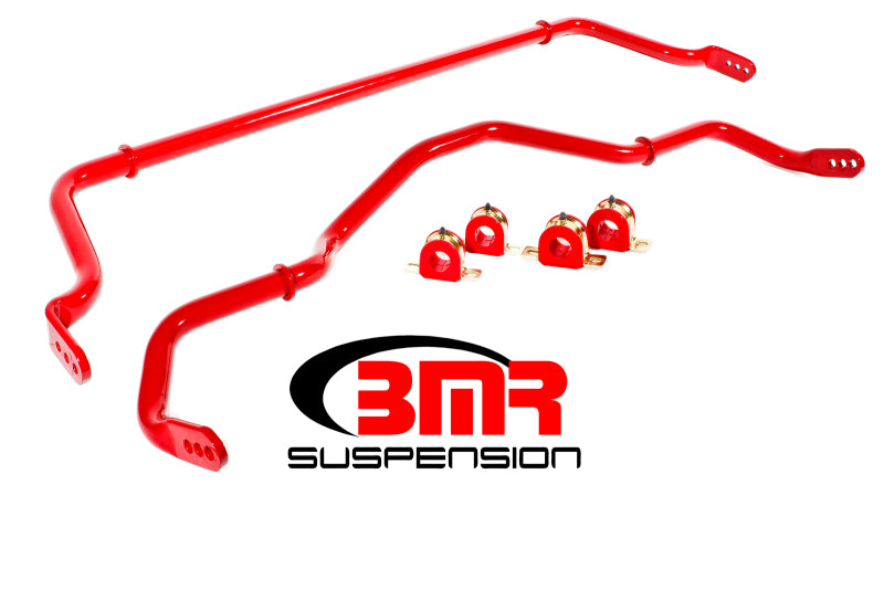 BMR Sway Bar Kits - BMR 16-17 6th Gen Camaro Front & Rear Sway Bar Kit w/ Bushings - Red