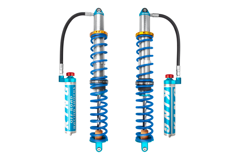 KIN 2.5 PR Coilover Shocks - King Shocks 14+ Polaris RZR-XP1000/Turbo Rear 2.5 Internal Bypass Remote Coilover w/ Adjuster