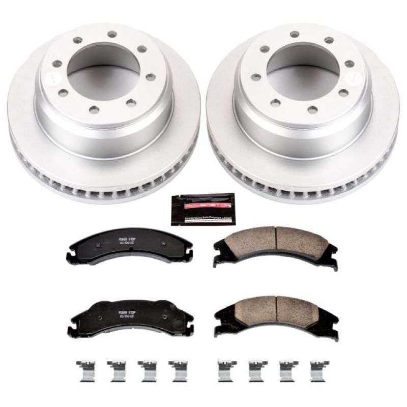 PSB Z17 Evolution Coated Kit - Power Stop 08-14 Ford E-150 Rear Z17 Evolution Geomet Coated Brake Kit