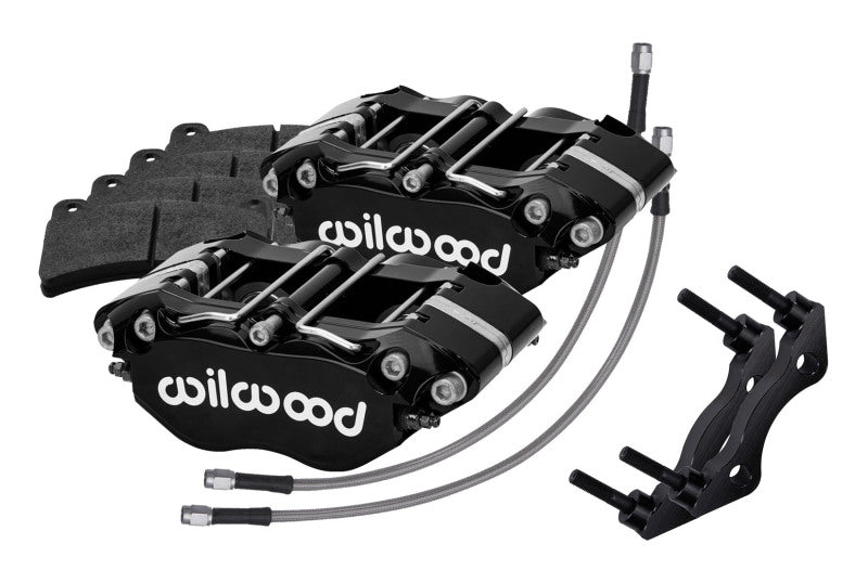 WIL Dynapro Caliper - Wilwood 84-89 Porsche 911 Rear Dynapro Caliper Kit 3in MT - Black