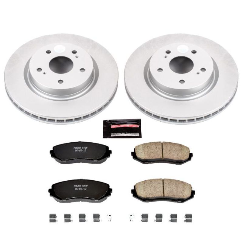 PSB Z17 Evolution Coated Kit - Power Stop 06-13 Suzuki Grand Vitara Front Z17 Evolution Geomet Coated Brake Kit