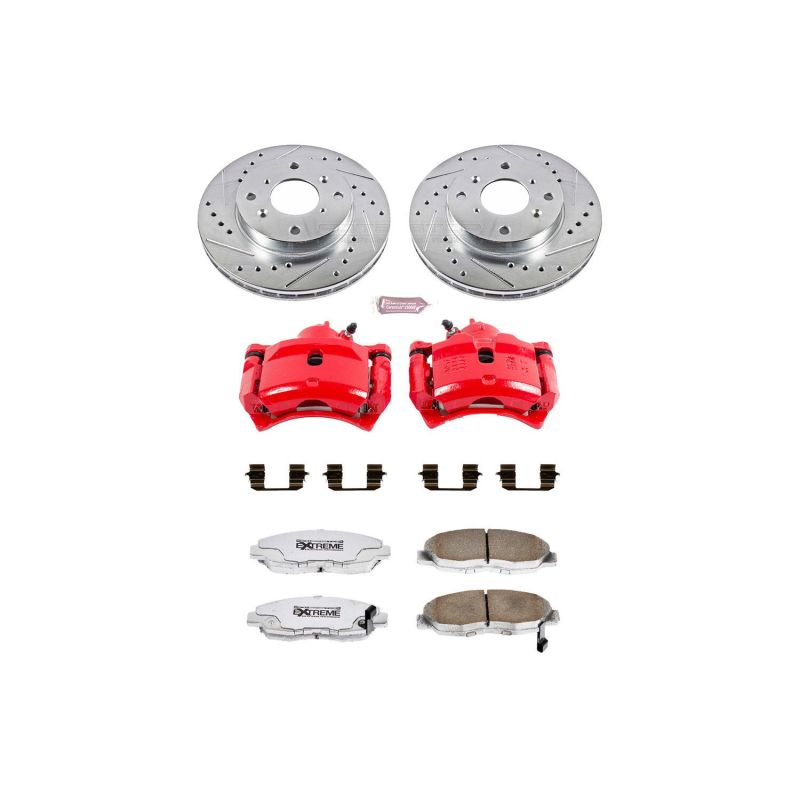 PSB Z26 Street Kit w/Cals - Power Stop 98-99 Acura CL Front Z26 Street Warrior Brake Kit w/Calipers