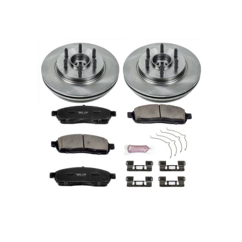 PSB Z17 Evolution Brake Pads - Power Stop 06-08 Lincoln Mark LT Front Autospecialty Brake Kit