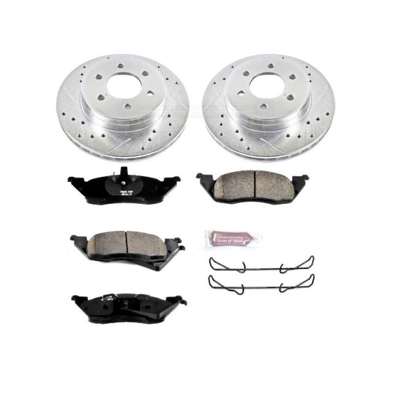 PSB Z23 Evolution Kit - Power Stop 97-98 Dodge Dakota Front Z23 Evolution Sport Brake Kit