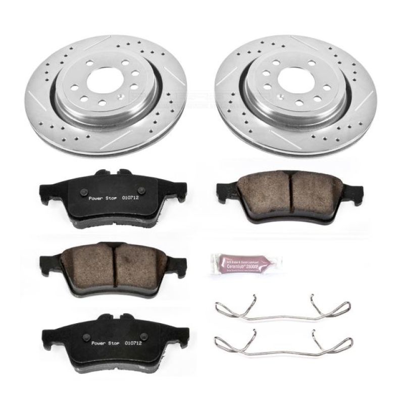 PSB Z23 Evolution Kit - Power Stop 03-11 Saab 9-3 Rear Z23 Evolution Sport Brake Kit