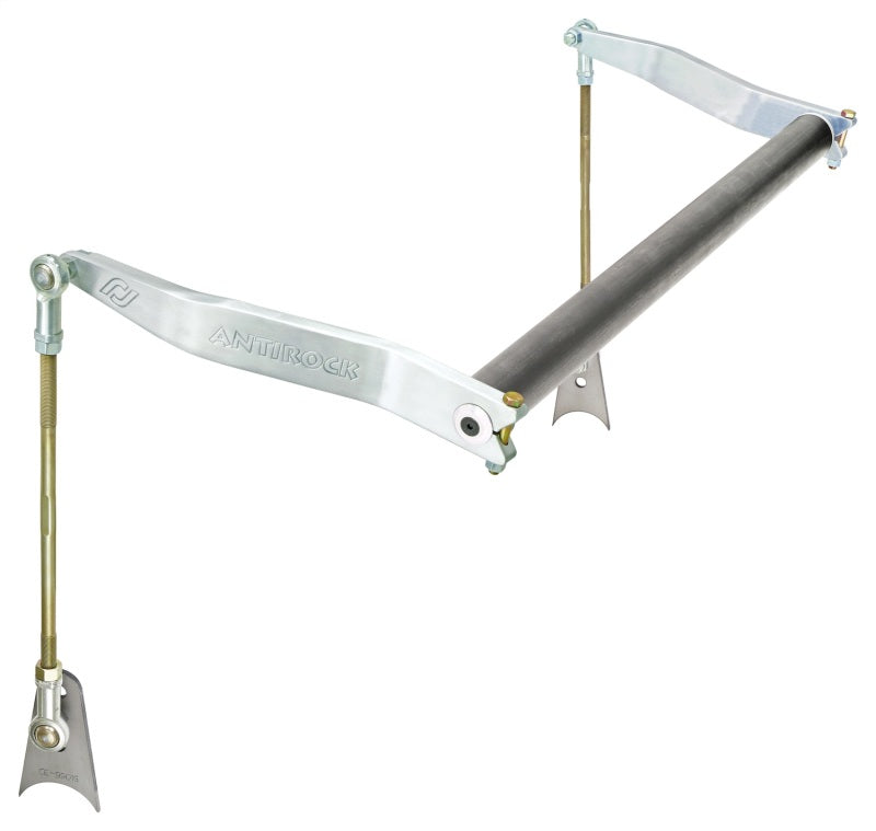 ROK Antirock Sway Bars - RockJock Antirock Sway Bar Kit Universal 45in Bar 15in Bent Aluminum Arms