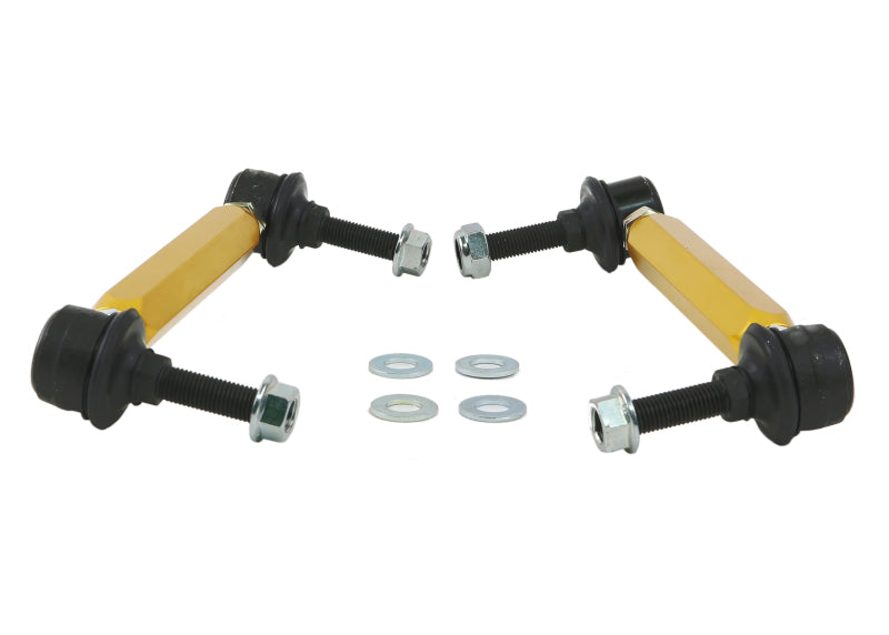 WL Sway Bar Links - Whiteline Universal Swaybar Link Kit-Heavy Duty Adjustable 10mm Ball Joint
