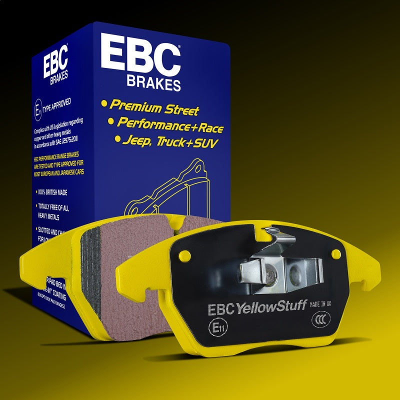 EBC Yellowstuff Brake Pad Sets - EBC 99-02 Saab 9-3 2.0 Turbo Yellowstuff Front Brake Pads