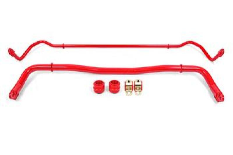 BMR Sway Bar Kits - BMR 08-20 Dodge Challenger Front/Rear Sway Bar Kit w/ Bushings - Red
