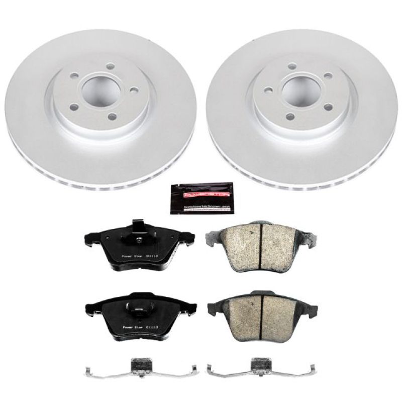 PSB Z23 Evolution Coated Kit - Power Stop 06-13 Volvo C70 Front Z23 Evolution Sport Coated Brake Kit