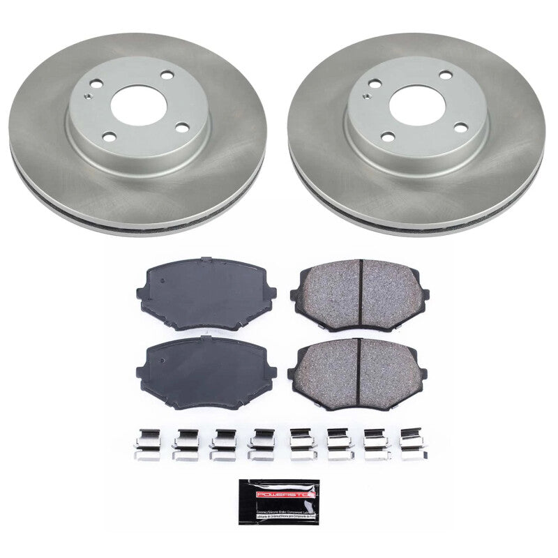 PSB Semi-Coated Rotor Kits - Power Stop 99-05 Mazda Miata Front Semi-Coated Rotor Kit