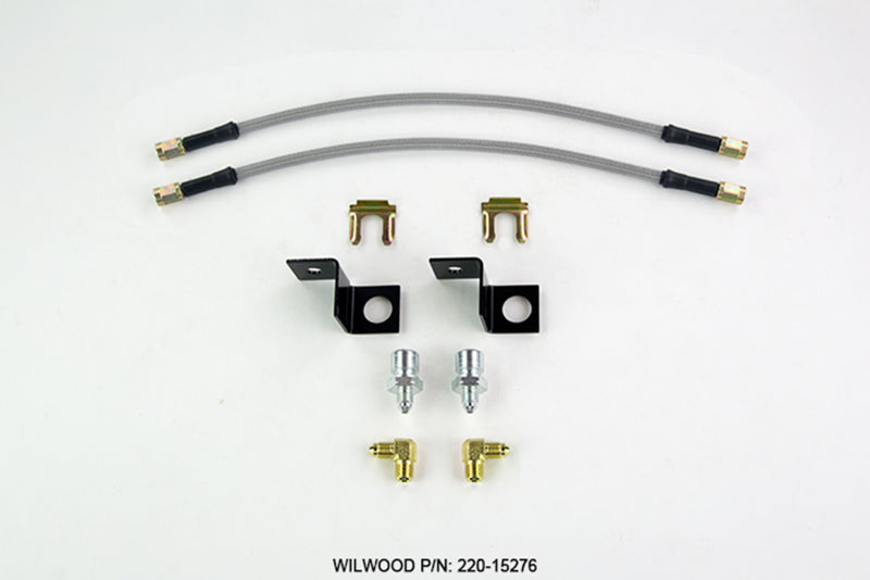 WIL Flexline Brake Hose - Wilwood Flexline Kit 14 inch -3 M10-1.5 IF 1/8 NPT 90 Degree
