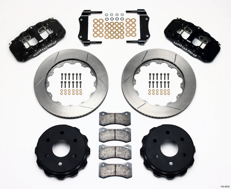 WIL Aero Brake Kit - Wilwood AERO4 RearTruck Kit 14.25in 1999-2010 GM 1500-SUV 2 Piston OE Caliper