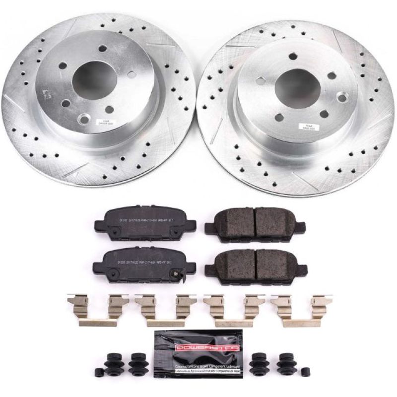 PSB Z23 Evolution Kit - Power Stop 18-19 Nissan 370Z Rear Z23 Evolution Sport Brake Kit