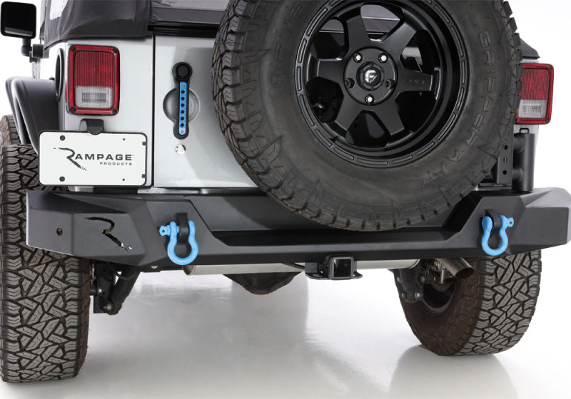 RAM Trail Bumpers - Rampage 07-18 Jeep Wrangler JK (Incl. Unlimited) Trailguard Rear Bumper - Black