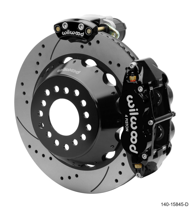 WIL Superlite Brake Kit - Wilwood Narrow Superlite 4R Rear P-Brk Kit 14.00in Rotor Big Ford New Style 2.50in Offset - SRP