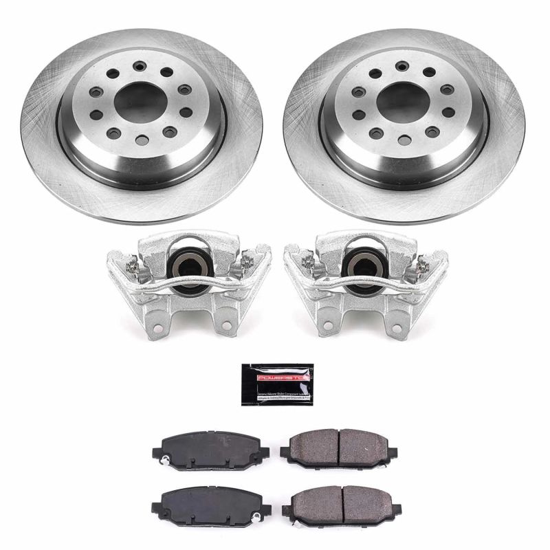 PSB Autospecialty Kit w/Cals - Power Stop 18-19 Jeep Wrangler Rear Autospecialty Brake Kit w/Calipers