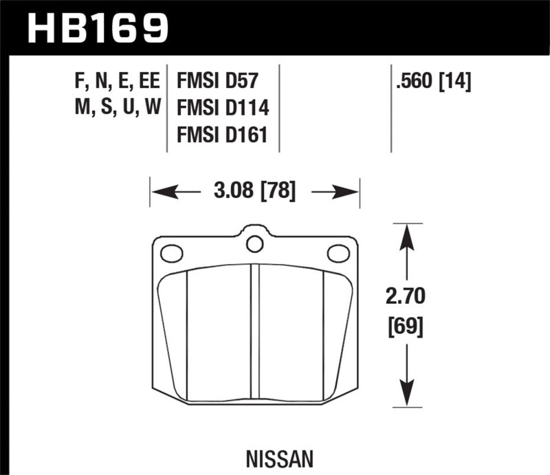 HAWK HP+ Brake Pad Sets - Hawk HP+ Street Brake Pads