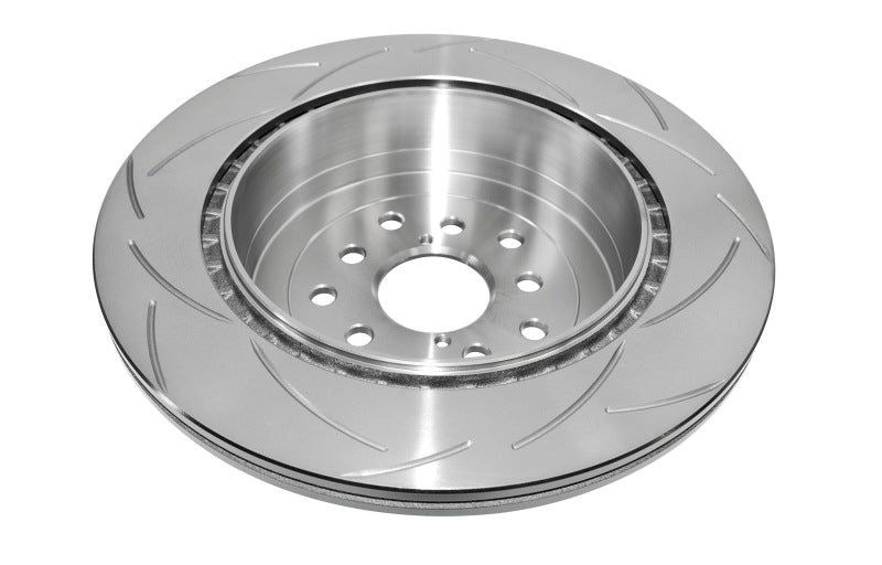 DBA Street Slotted Rotors - DBA 02-09 Subaru WRX / 02-07 STi 10 Stud Hole Rear Slotted Street Series Rotor