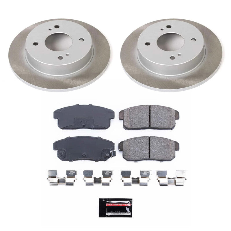 PSB Semi-Coated Rotor Kits - Power Stop 01-06 Nissan Sentra Rear Semi-Coated Rotor Kit