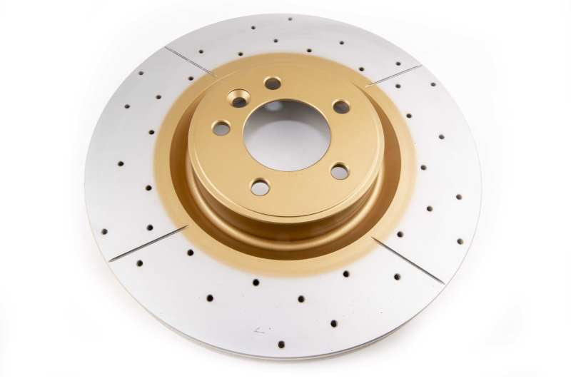 DBA Street Slot&Drill Rotors - DBA 13-18 Land Rover Range Rover (w/Brembo Brakes) Front Drilled & Slotted Street Series Rotor