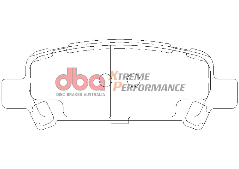 DBA XP650 Brake Pads - DBA 02-03 Subaru WRX XP650 Rear Brake Pads