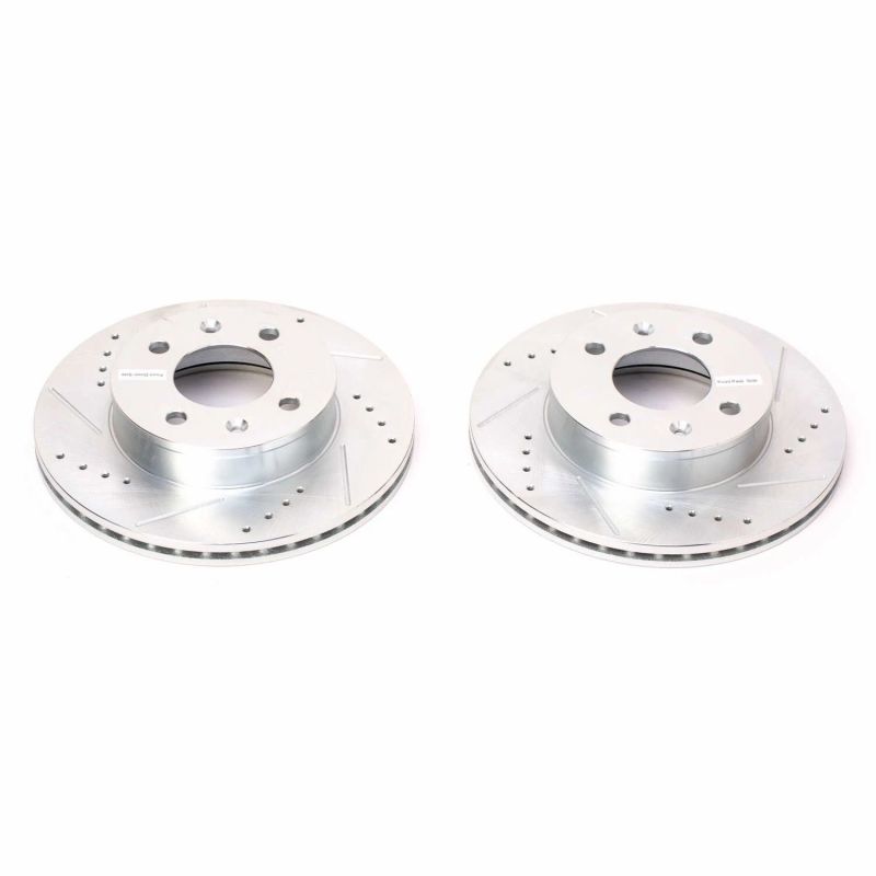 PSB Evolution Drill/Slot Rotor - Power Stop 03-05 Hyundai Accent Front Evolution Drilled & Slotted Rotors - Pair