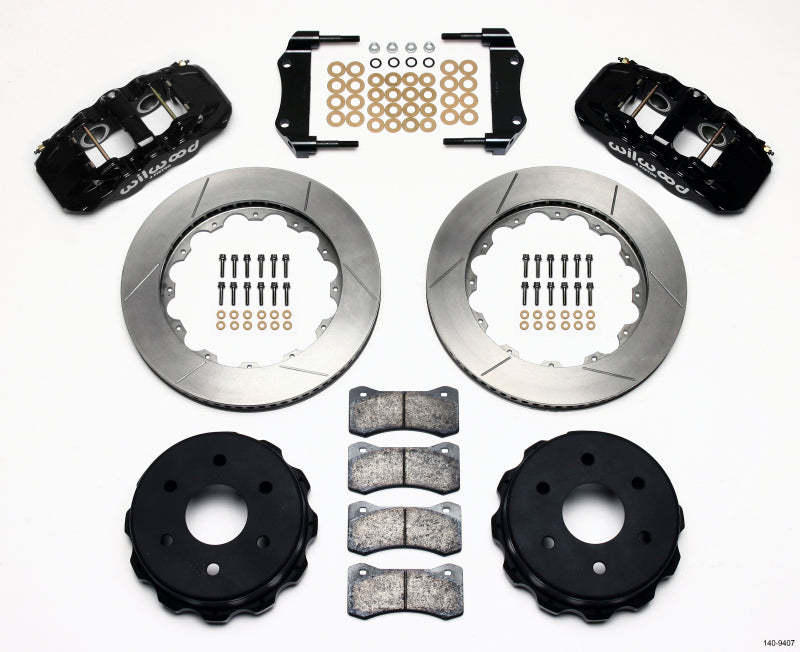 WIL Aero Brake Kit - Wilwood AERO4 RearTruck Kit 14.25in 1999-2010 GM 1500-SUV 1 Piston OE Caliper