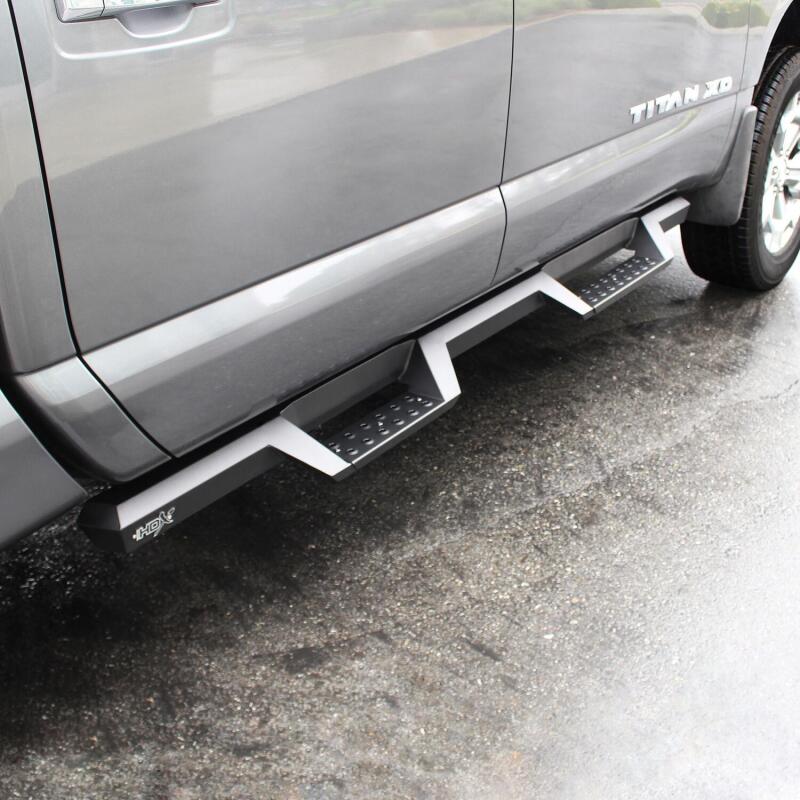 WES Nerf Bars - HDX Drop - Westin/HDX 16-18 Nissan Titan XD Crew / 17-18 Titan Crew Cab Drop Nerf Step Bars - Textured Black