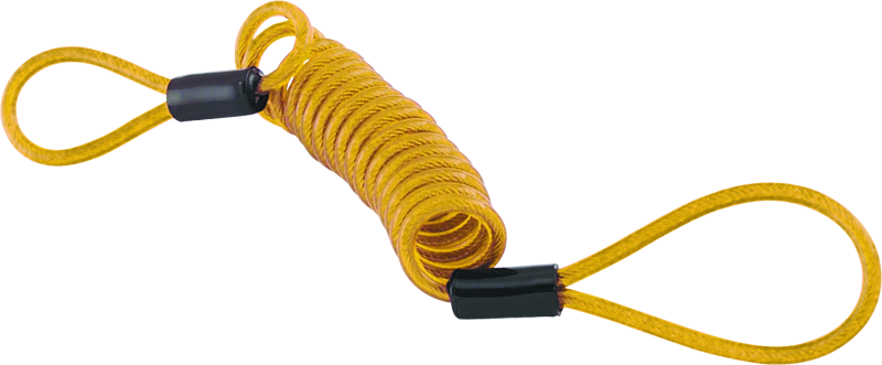 BKM Locks - Bully Lock Reminder Disc Cable 4 ft. - Yellow