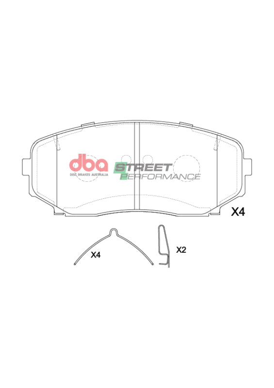 DBA SP Performance Brake Pads - DBA 2018+ Mitsubishi Eclipse Cross SP Performance Front Brake Pads